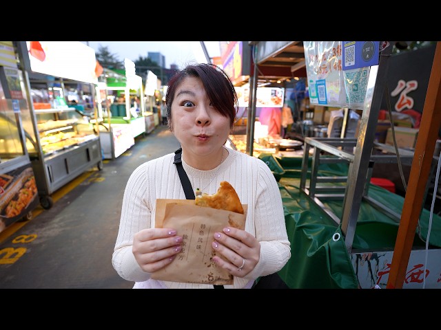 Trying China Street Food at Zhi Cun Night Market, Beijing