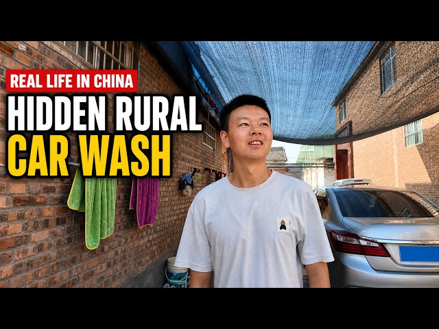 A Day at My Small Rural Car Wash in China | Real life in China