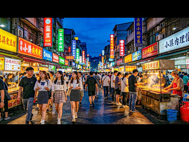 Enjoy Incredible Rich Nightlife While Walking Around Leshan Sichuan 4K HDR