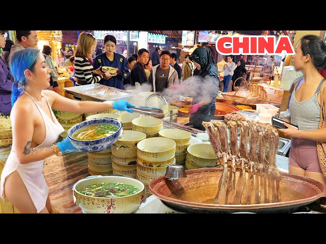 Unbelievable Night Market in the Mountains of China: Millions of People & Food