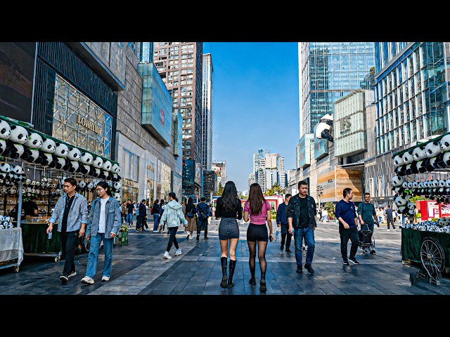 Chengdu — 4K HDR Walking Tour: City Center, The Most Livable City in China