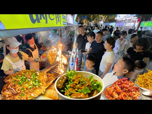 Packed China Night Market: Endless Street Food, Clean & Lively