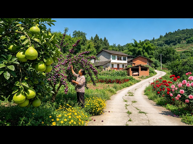 Nobody Knows This Hidden Sichuan Village! Pomelos, Plums & Wild Flowers [4K]