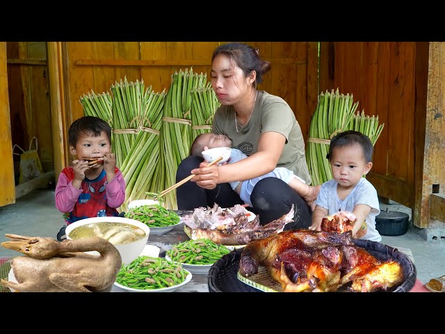 How to Make Roast Duck: Harvesting Lemongrass & Cooking Food with a Single Mom in Rural China