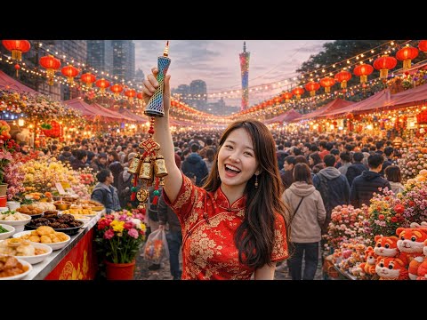 China’s MASSIVE New Year Market: Amazing Traditions, Gifts & Food!