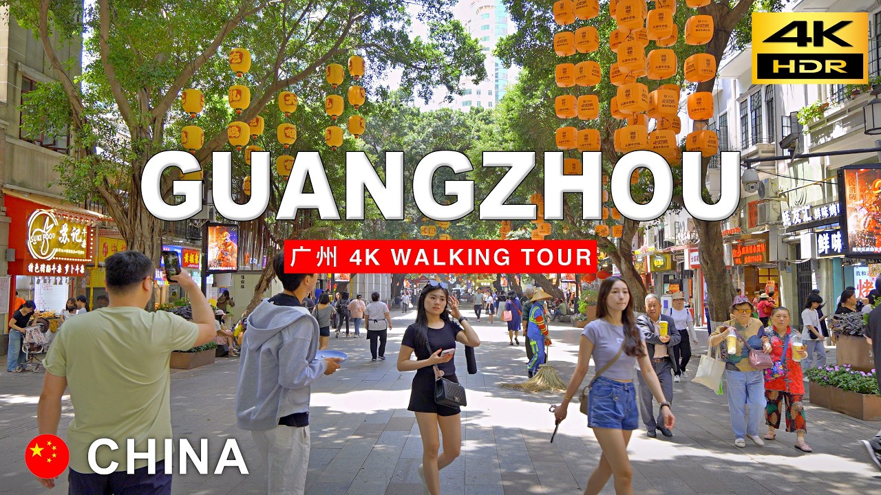 Guangzhou: The Blend of Old Canton and Modern Cityscape 4K Walking Tour