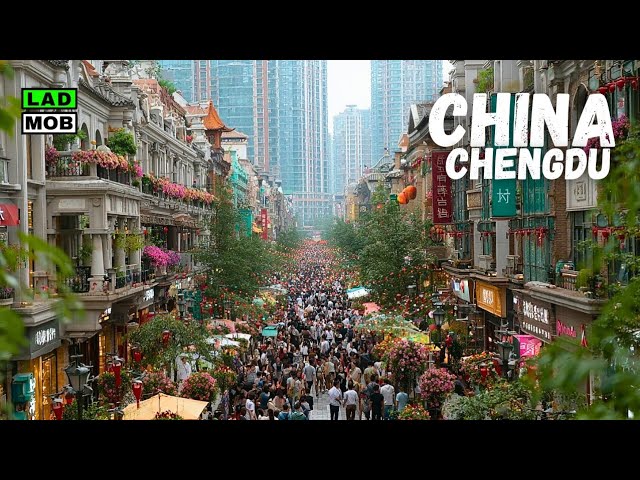 Chengdu China — Real Life in China: 4K HDR City Walking Tour