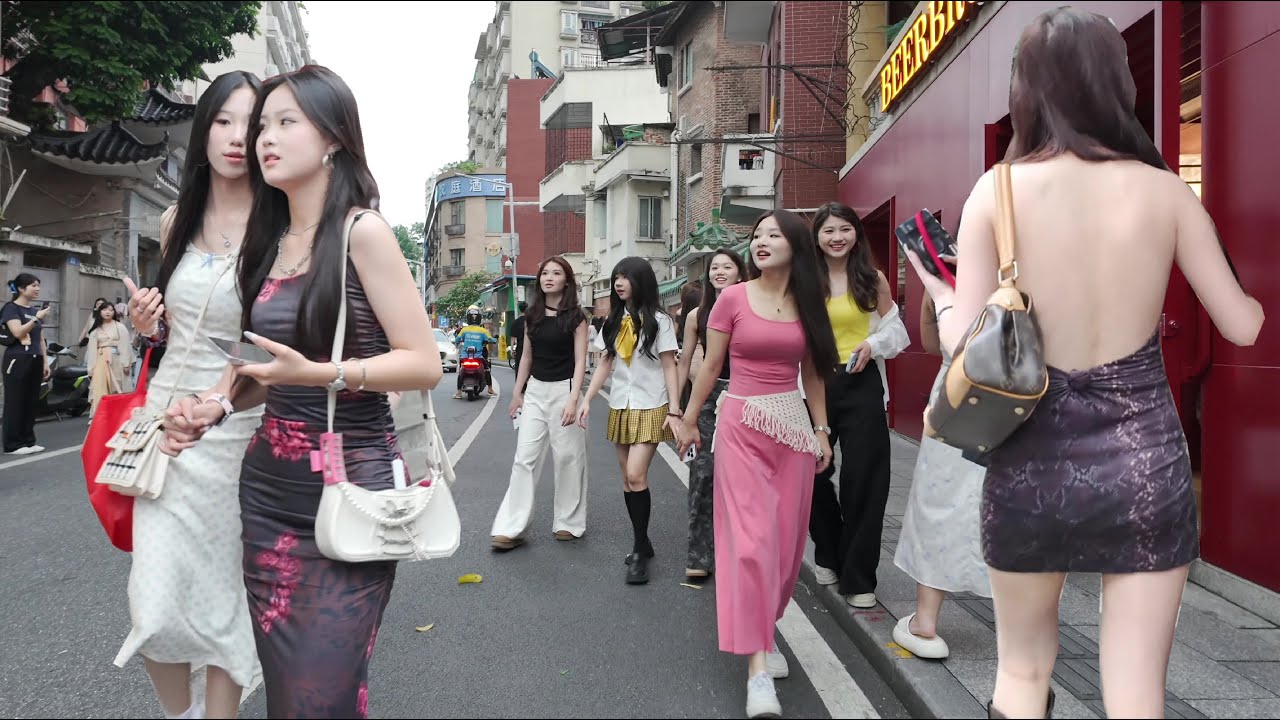 Guangzhou Dongshankou Street View: 4K HDR Street Scene