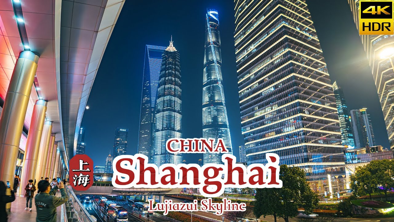 Shanghai Nights: Discover the Enchanting Lujiazui Skyline in 4K