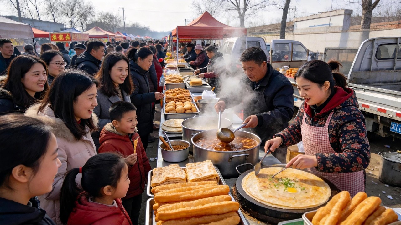 Beijing Massive Outdoor Market: Endless Chinese Street Food