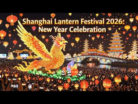 Chinese New Year 2026 Spectacular Lantern Festival — Giant Floats, Lanterns, Fireworks 4K